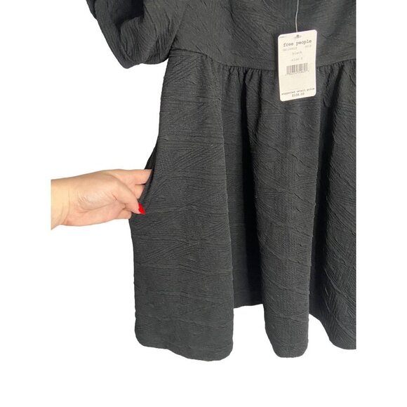 NWT Free People Violet Mini Dress Black-sz Small - Picture 5 of 9